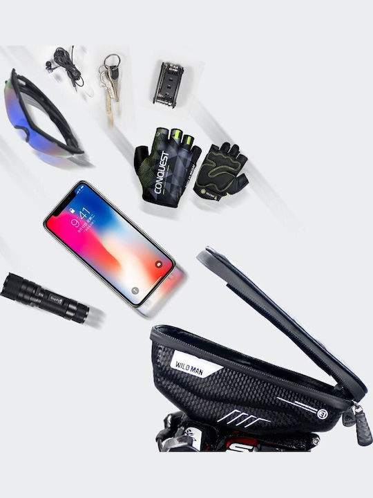 Wildman E1 Bicycle Handlebar Bag 1L 4 "-7" Black