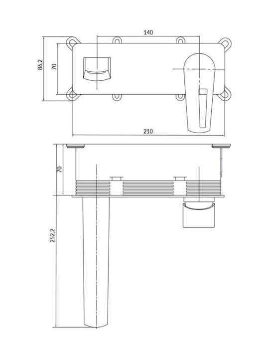 Cersanit Mixing Sink Faucet Silver