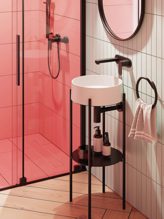 Deante Mixing Tall Sink Faucet Black