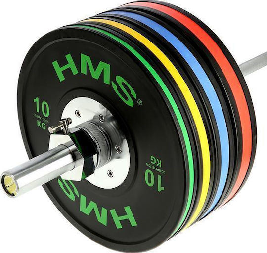 HMS Set Discuri Cauciucate 8buc Greutate Totală 140kg Ø51mm