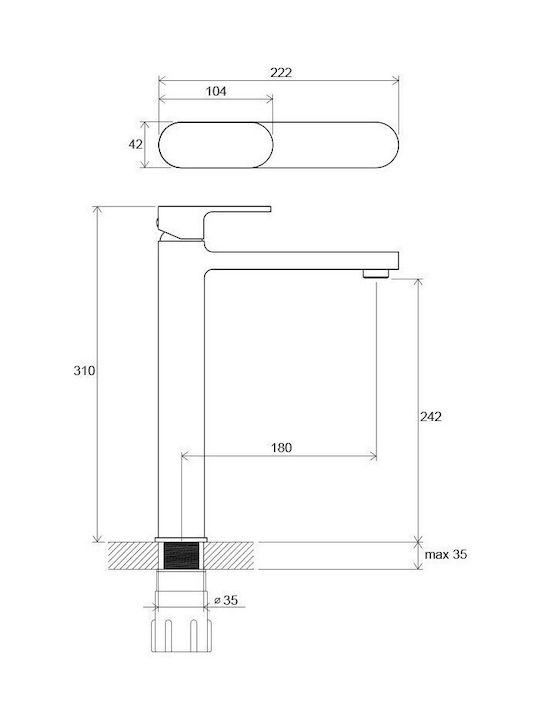 Ravak Mixing Sink Faucet Silver