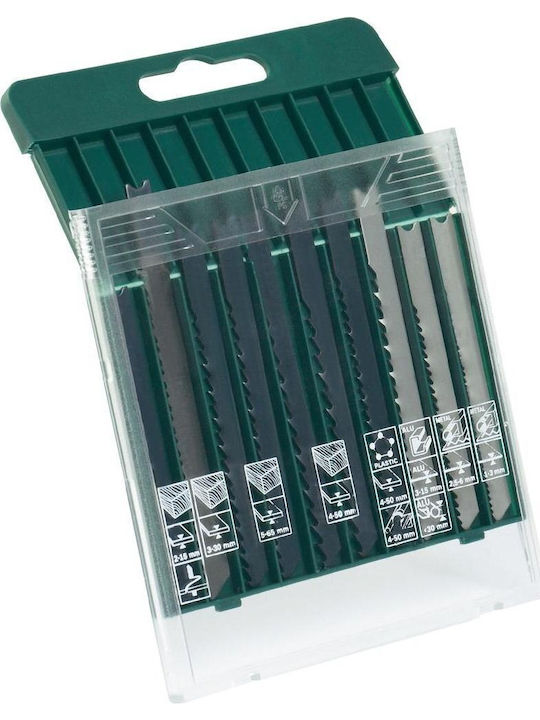Bosch Jigsaw Blade Set Wood Metal Plastic 10 Pieces U-shank