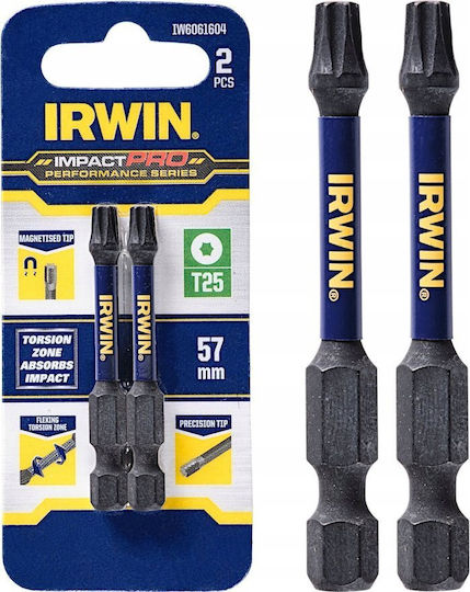 Bit de impact Irwin T25 X 57mm/2 bucăți