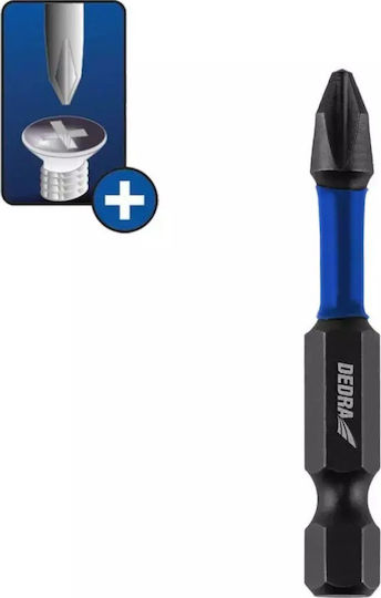 Dedra Άκρες Κατσαβιδιού Κρούσης Phillips Ph2x50mm 2τμχ Συσκευασία