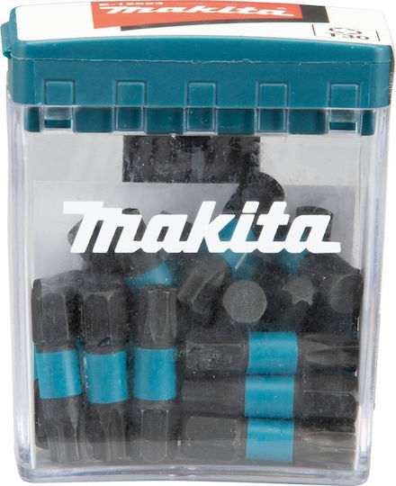 Makita Makita Screwdriver Bit T30-25mm 25pcs Impact Black