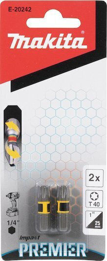 Makita Makita Screwdriver Bit T40-25mm 2pcs