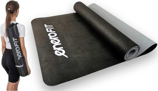 Enero Trainingsmatte Pilates Schwarz