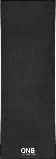 One Fitness Στρώμα Γυμναστικής Pilates Μαύρο (173.5x61cm)