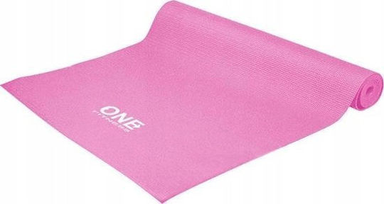 One Fitness Στρώμα Γυμναστικής Pilates Ροζ (173.5x61cm)