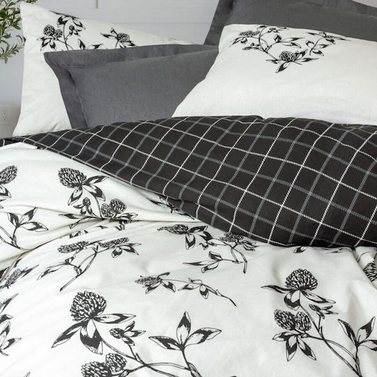 Cotton Box Подредба Плик За Завивка 160x220см Единичен с Калъфка и 1 Чаршаф Антрацит