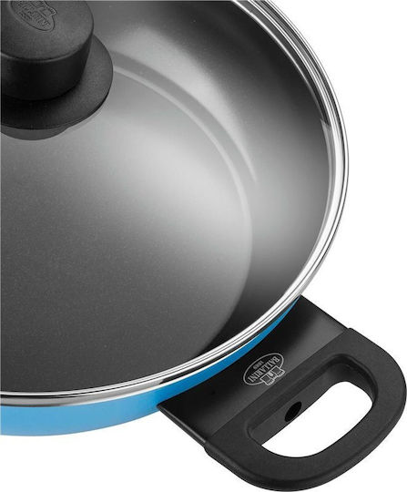 Ballarini Caprera Aluminum Pan with Lid with Non-Stick Interior Coating 28cm
