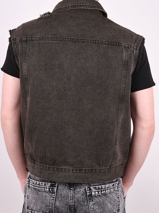 Ärmellos Jeansjacke Jacke Black