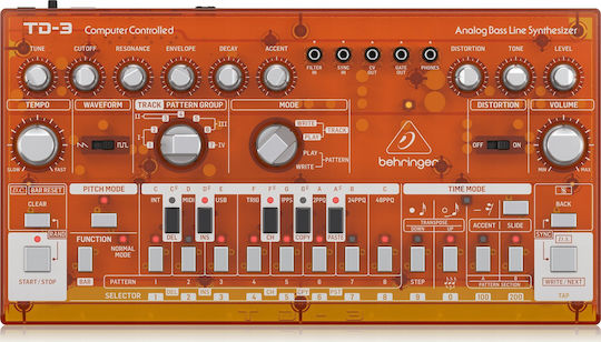 Behringer RD-6 Drum Machine Orange Transparent
