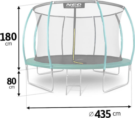 NEO Sport Trampolină În aer liber Diametru 435cm cu Net & Scară