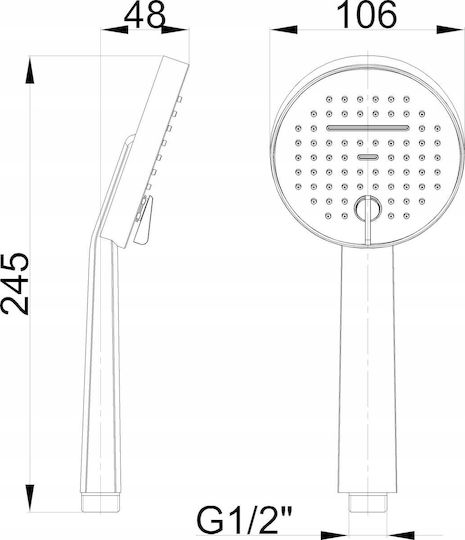 Invena Handheld Showerhead