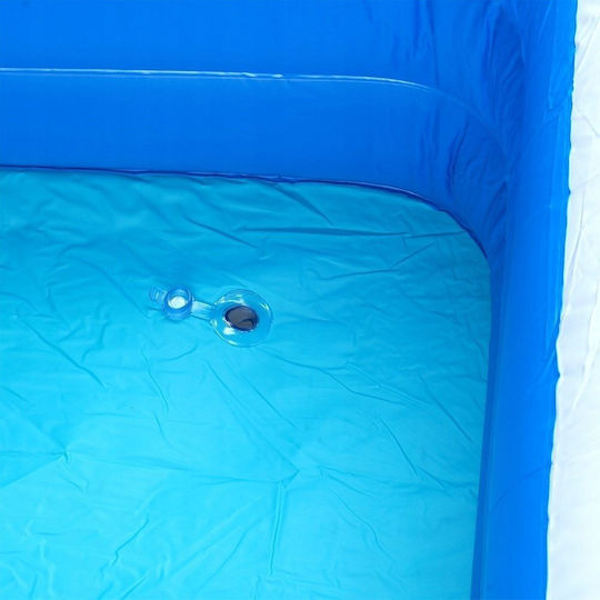 Vilde Kinder Schwimmbecken PVC 450l Aufblasbar 170x115x47cm Blau