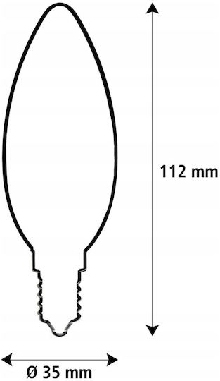 Segula Λάμπα LED 3.2W για Ντουί E14 Θερμό Λευκό
