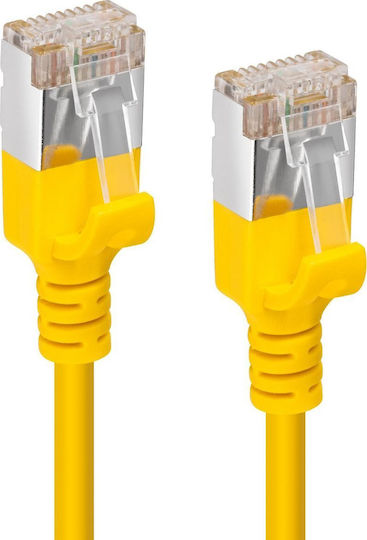 Microconnect U/UTP Cat.6a Ethernet Network Cable 0.5m Yellow