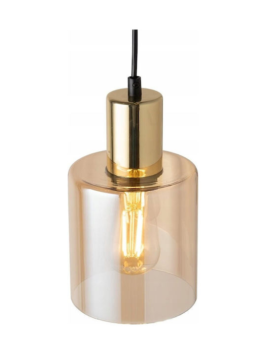 TK Lighting Κρεμαστό Φωτιστικό Χρυσό με Ντουί E27