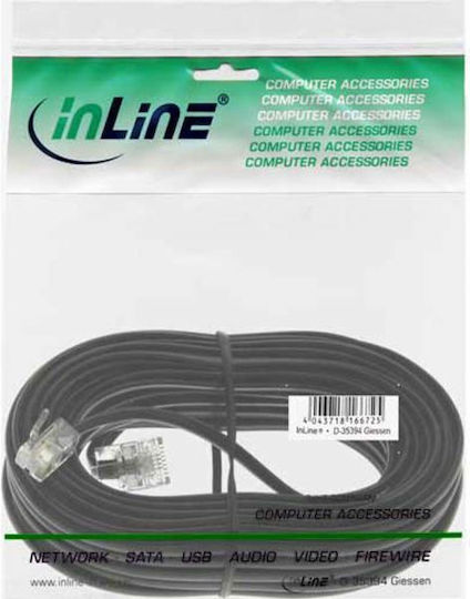 InLine U/UTP Netzwerkkabel Ethernet 10m Schwarzes