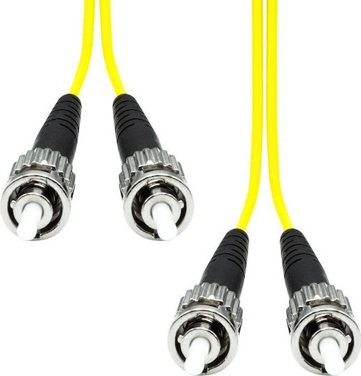 ProXtend Fiber Optic Cable ST-ST 0.5m Yellow 1pcs