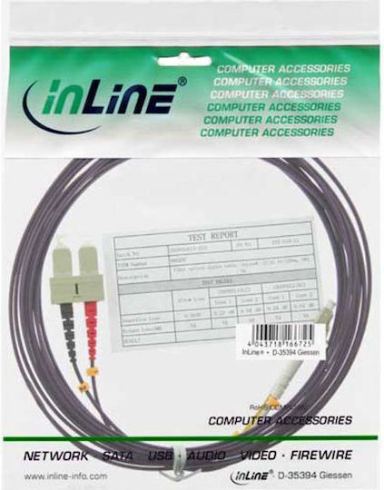 InLine Καλώδιο Οπτικής Ίνας LC-SC 20m Πολύχρωμο
