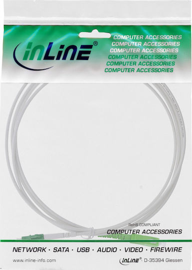 InLine Καλώδιο Οπτικής Ίνας 2m Λευκό