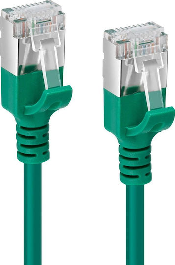 Microconnect U/UTP Cat.6a (Gigabit) Καλώδιο Δικτύου Ethernet 0.5m Πράσινο