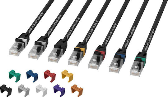 Lanview U/UTP Kat.6a Ethernet-Netzwerkkabel 0.5m Schwarz 1Stück