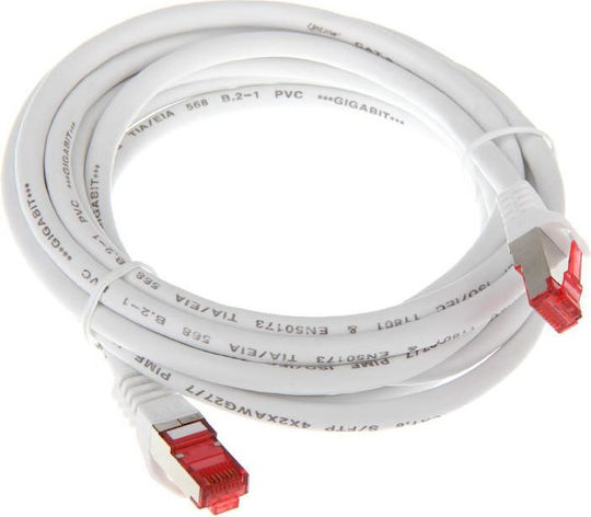 InLine S/FTP Cat.6 (Gigabit) Καλώδιο Δικτύου Ethernet 3m Λευκό