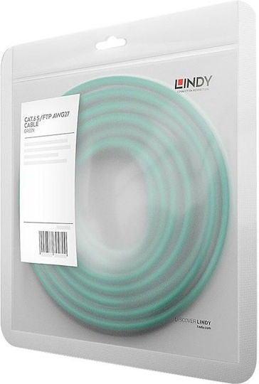 Lindy S/FTP Cat.6 (Gigabit) Καλώδιο Δικτύου Ethernet 7.5m Πράσινο