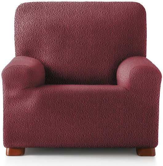 Eysa Roc Elastic Cover for Chair Set of 8 Burgundy 80cm