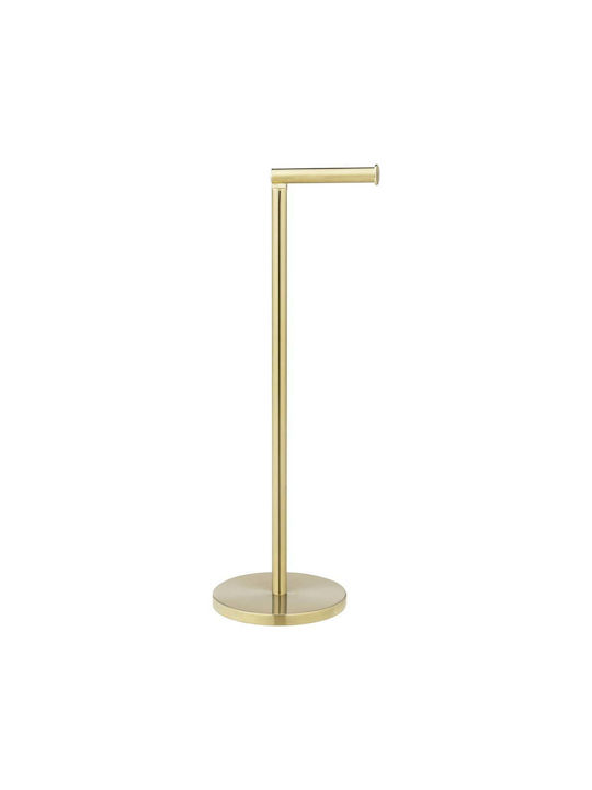 Wenko Floor Bathroom Paper Holder Metallic Gold