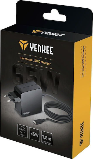 Yenkee USB-C Universal Laptop Charger 65W 20V 3.25A