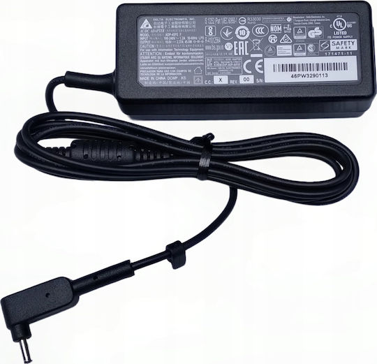 Acer Laptop Charger 45W 19V 1.1x3.0x7.7 Adp-45fe Black