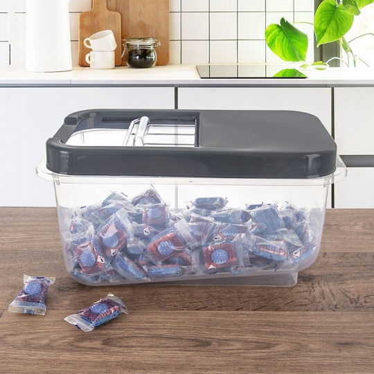Orion General Use Vase with Plastic Lid Grey 7500ml