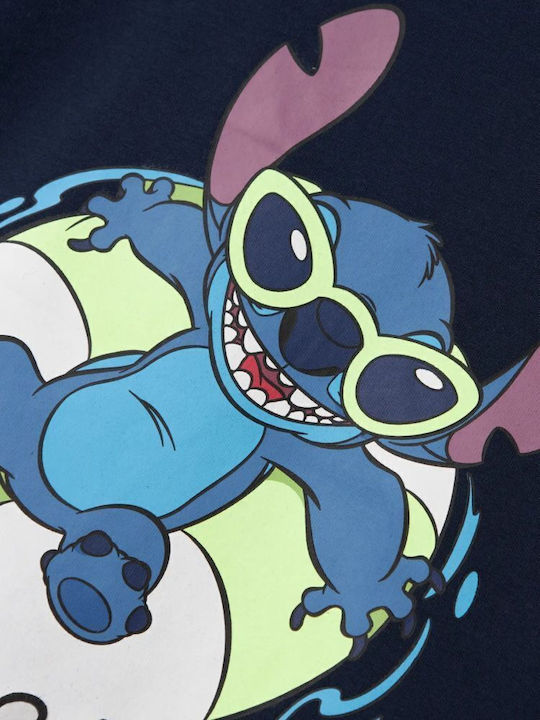 Tricou pentru copii Albastru închis Stitch