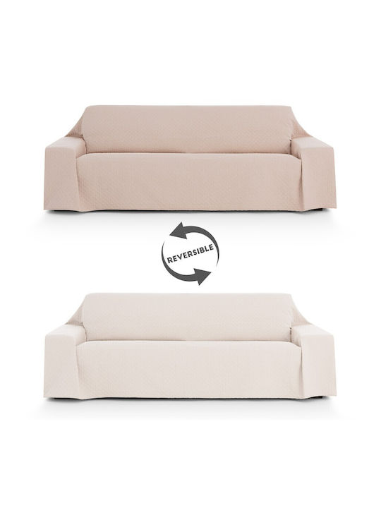 Eysa Cuverturi Pentru Canapea 3 Locuri Piqué 260x270cm Argintiu C21 Bej 1