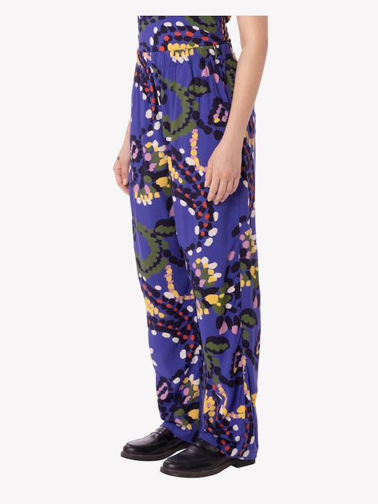 Damen Stoff Hose Blue