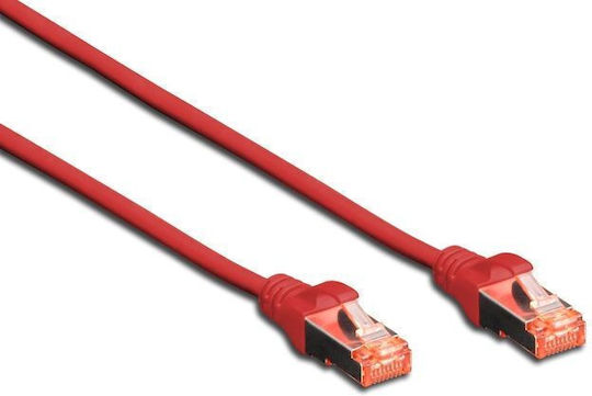 3M S/FTP Cat.6 (Gigabit) Καλώδιο Δικτύου Ethernet 3m Κόκκινο 10τμχ