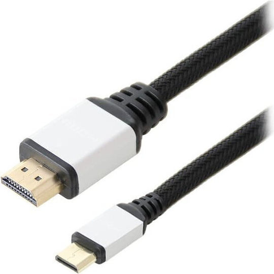 Blow Cabluri HDMI HDMI 2.0 Premium High Speed 4K 60Hz HDR HDMI De Sex Masculin - Micro HDMI De Sex Masculin 1.5m Gri