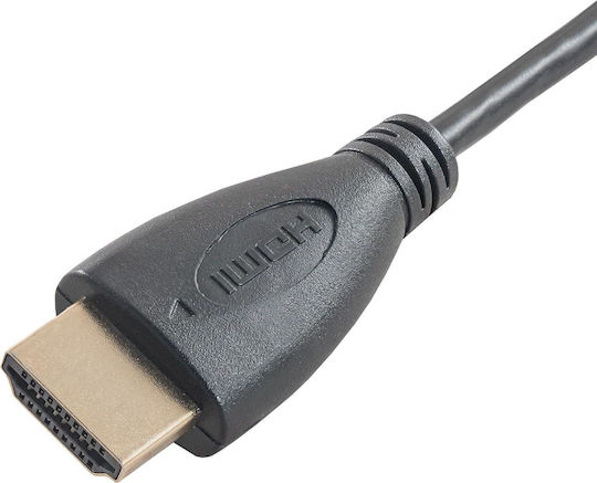 Akyga HDMI 1.4 Hochgeschwindigkeits 1080p 120Hz Kabel HDMI-Stecker - Mikro-HDMI-Stecker 1,5m Schwarz