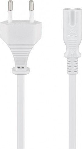 Goobay IEC C7 - Euro Cable 1.5m Λευκό 51326