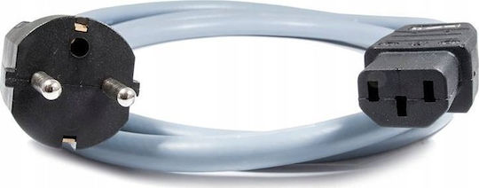 Melodika Mdp15g Power Cable Grounding Network 3x2.5mm2 Schuko IEC C13 Gunmetal Length 1.5m