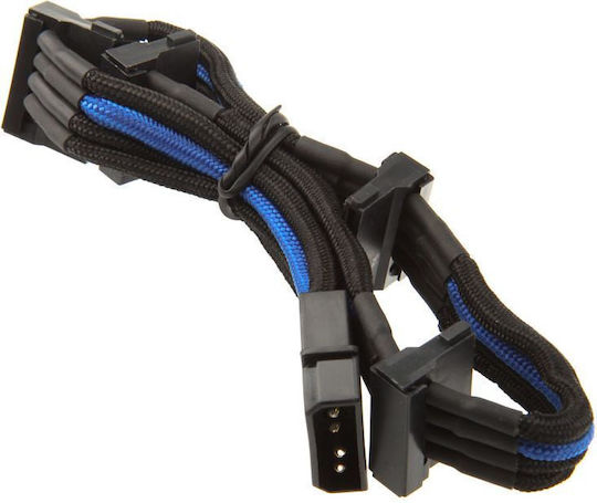 Silverstone 4-Pin Molex - 15-Pin Sata Cable 0.3m Μαύρο SST-PP07-BTSBA