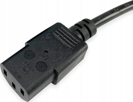 Equip IEC C13 - IEC C13 Kabel 2m Schwarz (112300)