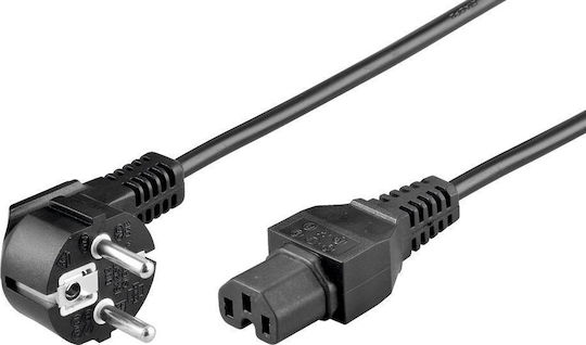 Goobay Schuko - IEC C15 Cable 2m Μαύρο 93277