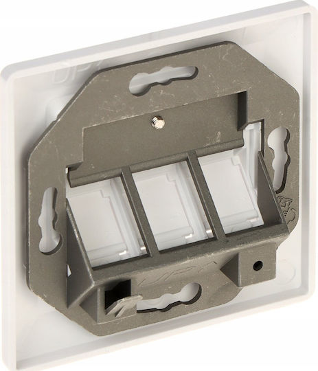 Solarix Ethernet Modul 3 Keystone Wandhalterung Weiß Sx9-3-0-wh