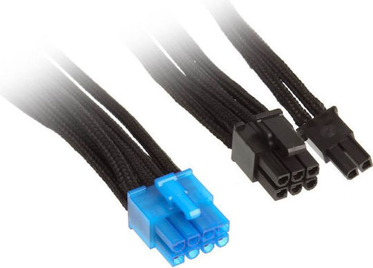 Silverstone 8-Pin PCIe - 6+2 Pin PCIe Cable 0.55m Black (SST-PP06B-PCIE55)