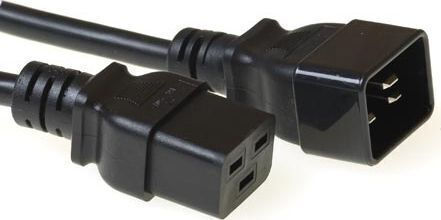 Microconnect IEC C19 / IEC C20 - IEC C19 / IEC C20 Cable 1m Μαύρο PE141510